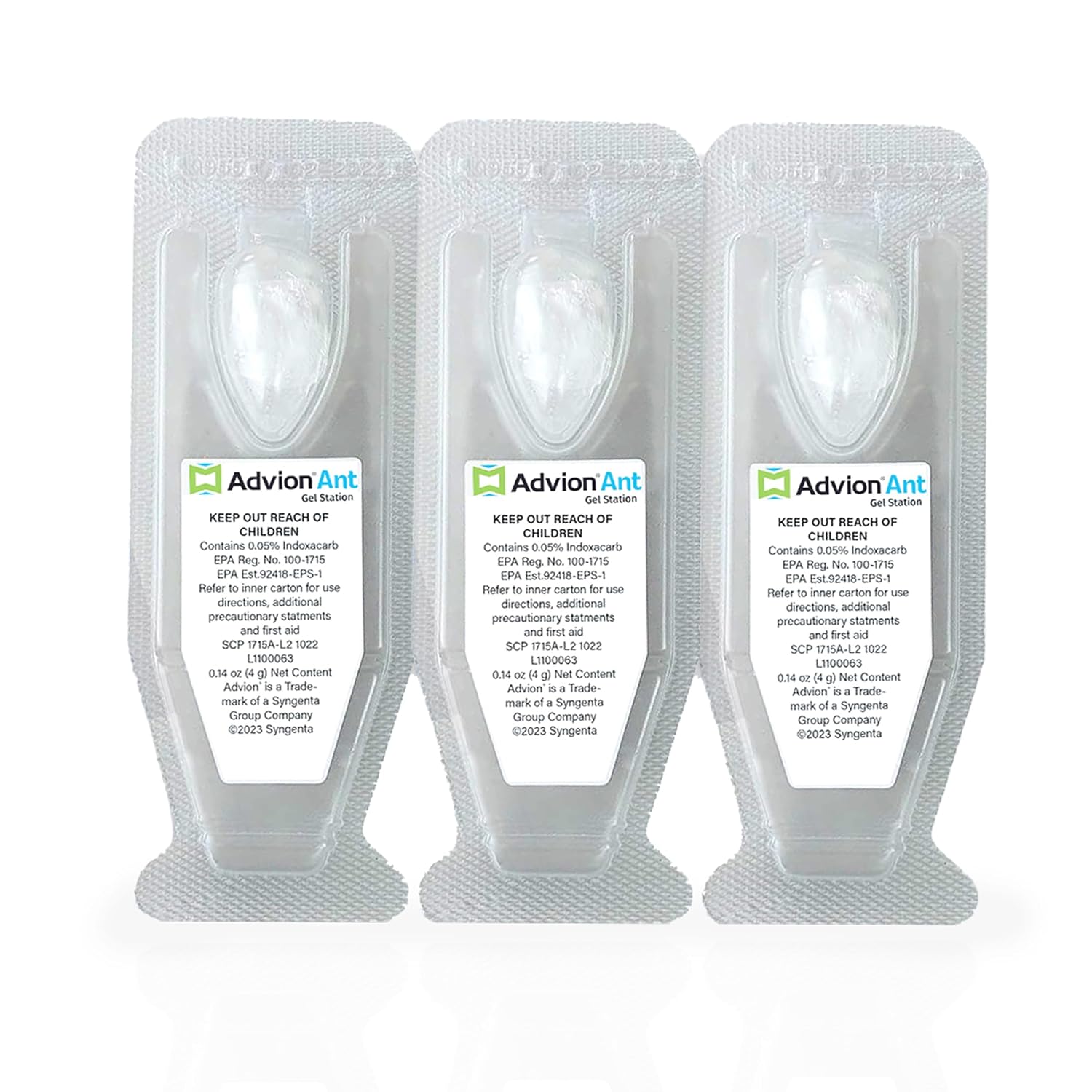 Syngenta Advion Ant Gel Station Insecticide, Ready-to-Use Gel Bait with The Active Ingredient Indoxacarb, Ant Bait for Use Indoor and Outdoor, 3 Boxes (9 Total Stations)