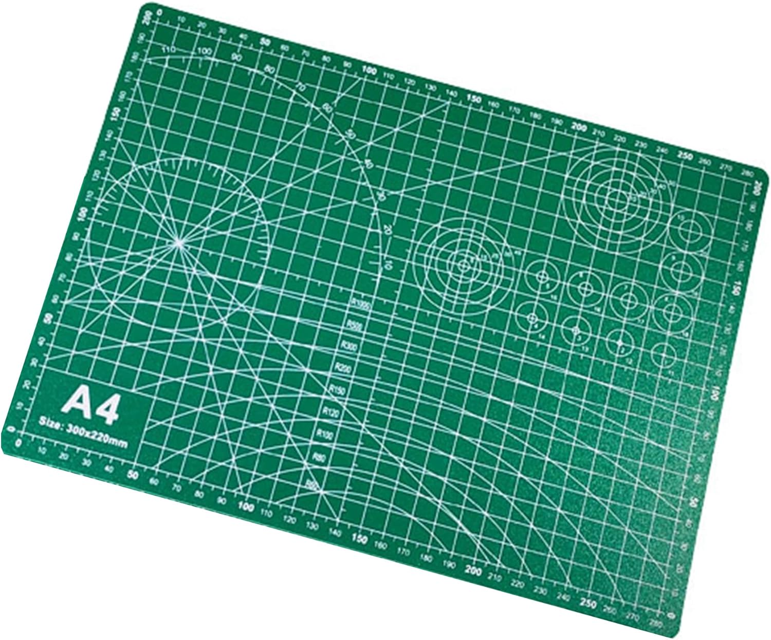 HIHUHEN A4 Self Healing Sewing Mat,30x22CM Double Sided 5-Ply Craft Cutting Mat Flexible Non Slip Craft Cutting Mat (A4)