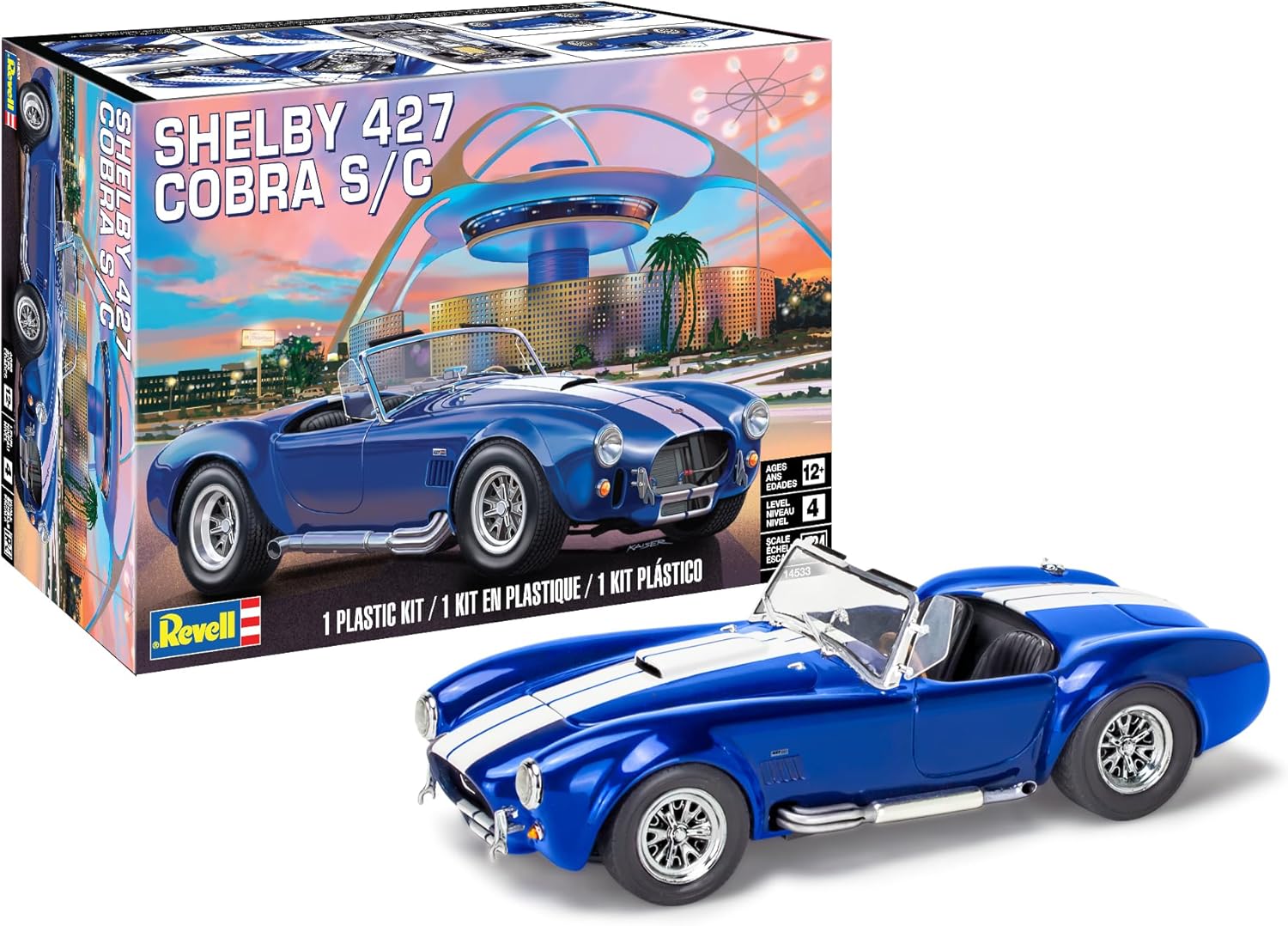 Revell Level 4 Model Kit Shelby Cobra 427 S/C 1/24 Scale Model