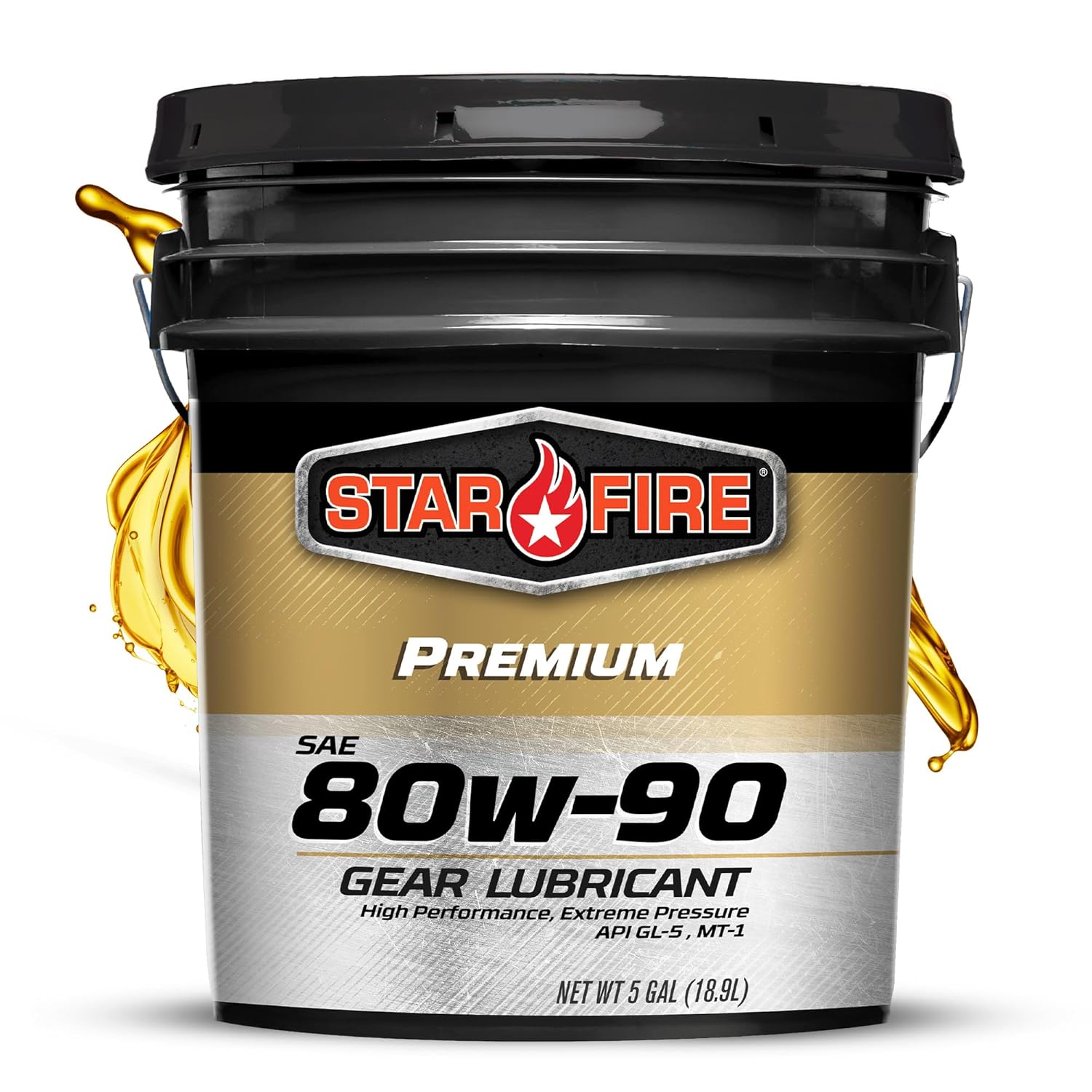 ' Star Fire Premium Lubricants SAE 80W90 GL-5 Gear Oil-5 Gallon Pail