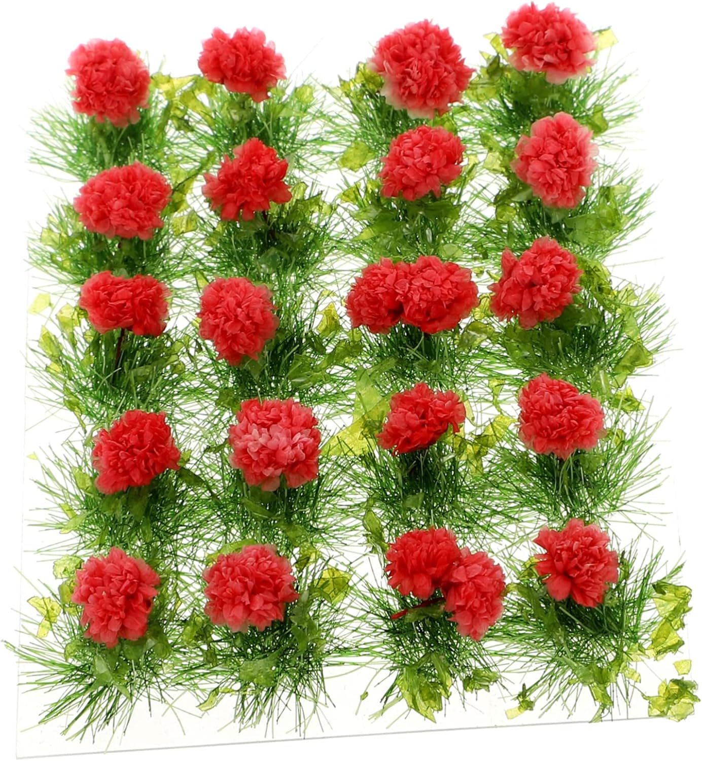 Gatuida Miniature Flower Adornment Artificial Roses for DIY Table Material Simulation Grass for Gardens Themed Decor Terrariums Fairy Gardens