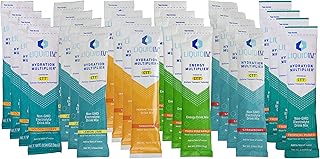 Niro Assortment | Hydration Multiplier - Liquid IV Variety Pack | 24 Pack | 4 Strawberry, 4 Lemon Lime, 4 Yuzu Pineapple, 4 Golden Cherry, 4 Tropical Punch and 4 Tangerine