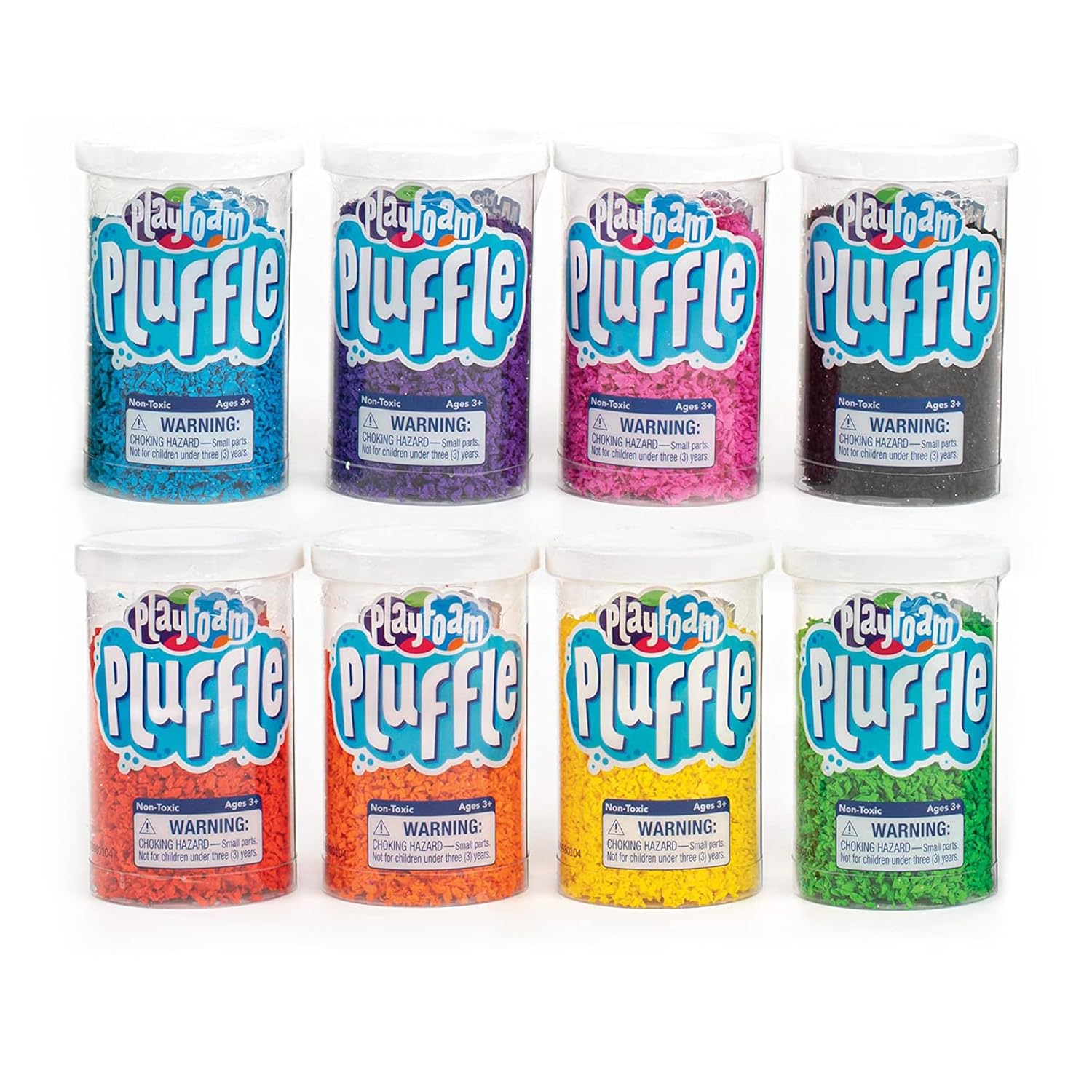Educational Insights Pluffle® Mini 8-Pack - Sensory Bin Foam Set, No Mess Alternative to Sand Toys & Slime for Toddlers, Fun Sensory Table Filler for Home or Classroom, Gift for Kids Ages 3+