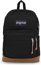 JanSport Right Pack Backpack - Durable Daypack with Padded 15" Laptop Sleeve, Spacious Main Compartment & Integrated Water Bottle Pocket - Black