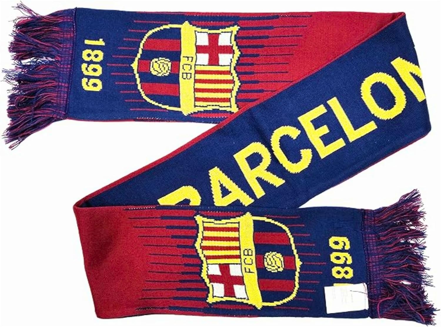 Icon Sports Officially Licensed FC Barcelona Soccer Team Double-Sided Unisex Scarf