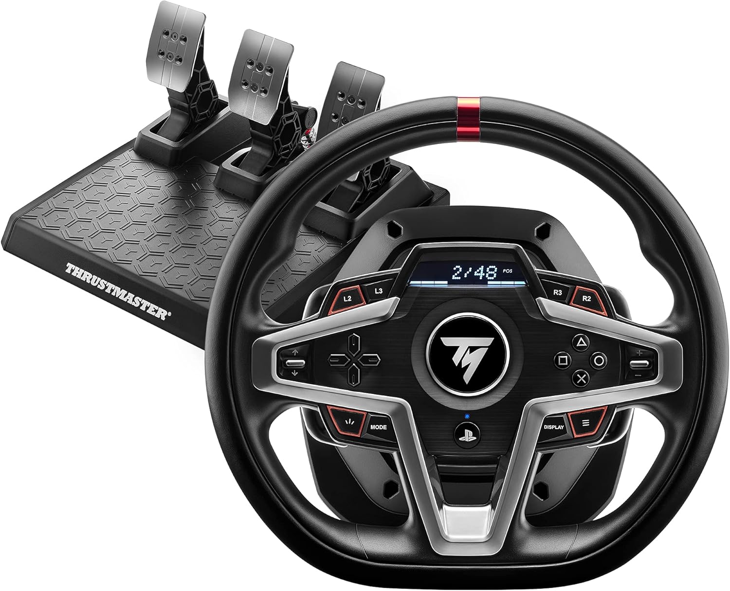 Thrustmaster T248 - High-Performance Racing Wheel and Pedal Set with Force Feedback for PS5, PS5 Pro, PS4, and PC