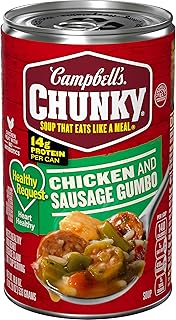Campbell's Chunky Soup, Healthy Request Chicken and Sausage Gumbo, 18.8 Oz Can