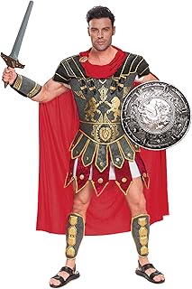 Spooktacular Creations Brave Men’s Roman Gladiator Costume Set for Halloween Audacious Dress Up Party
