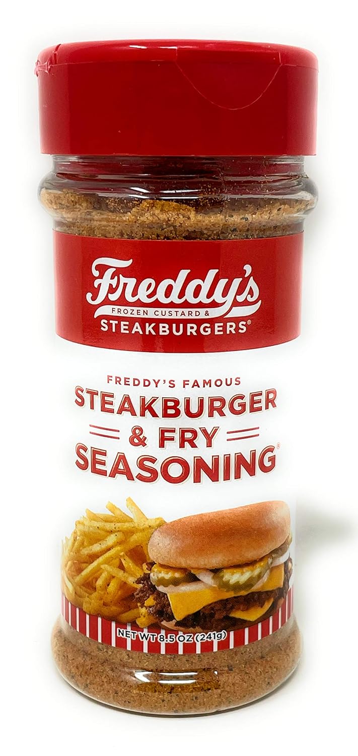 Freddy’s Frozen Custard & Steakburgers | Freddy's Famous Steakburger & Fry Seasoning | 8.5 Oz/ 2.41 g
