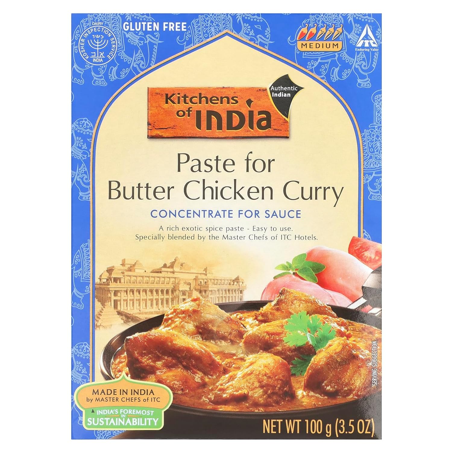Kitchens of India Butter Chicken Curry Paste, 3.5 Ounce -- 6 per case.