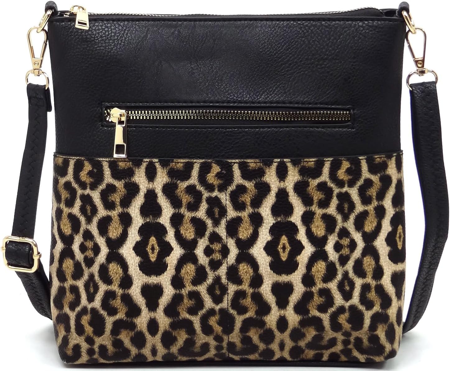 Leopard Print Crossbody Bag Animal Printed Shoulder Bag Womens Purse Satchel