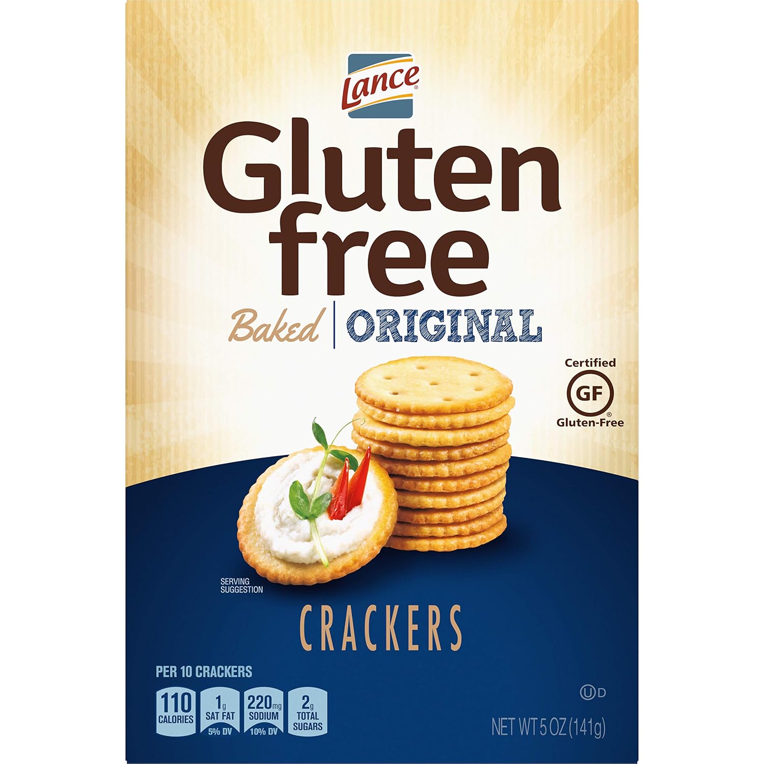Lance Gluten Free Crackers, Original Baked, 5 Ounce Box