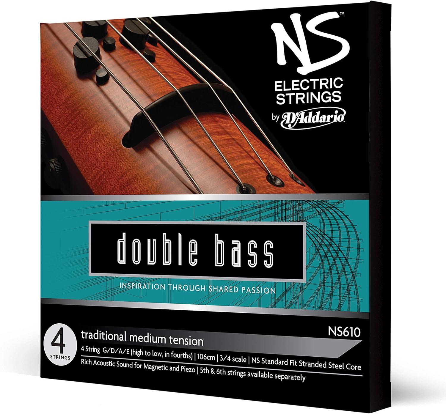 D'Addario Ns Electric Traditional Bass Set (NS610)