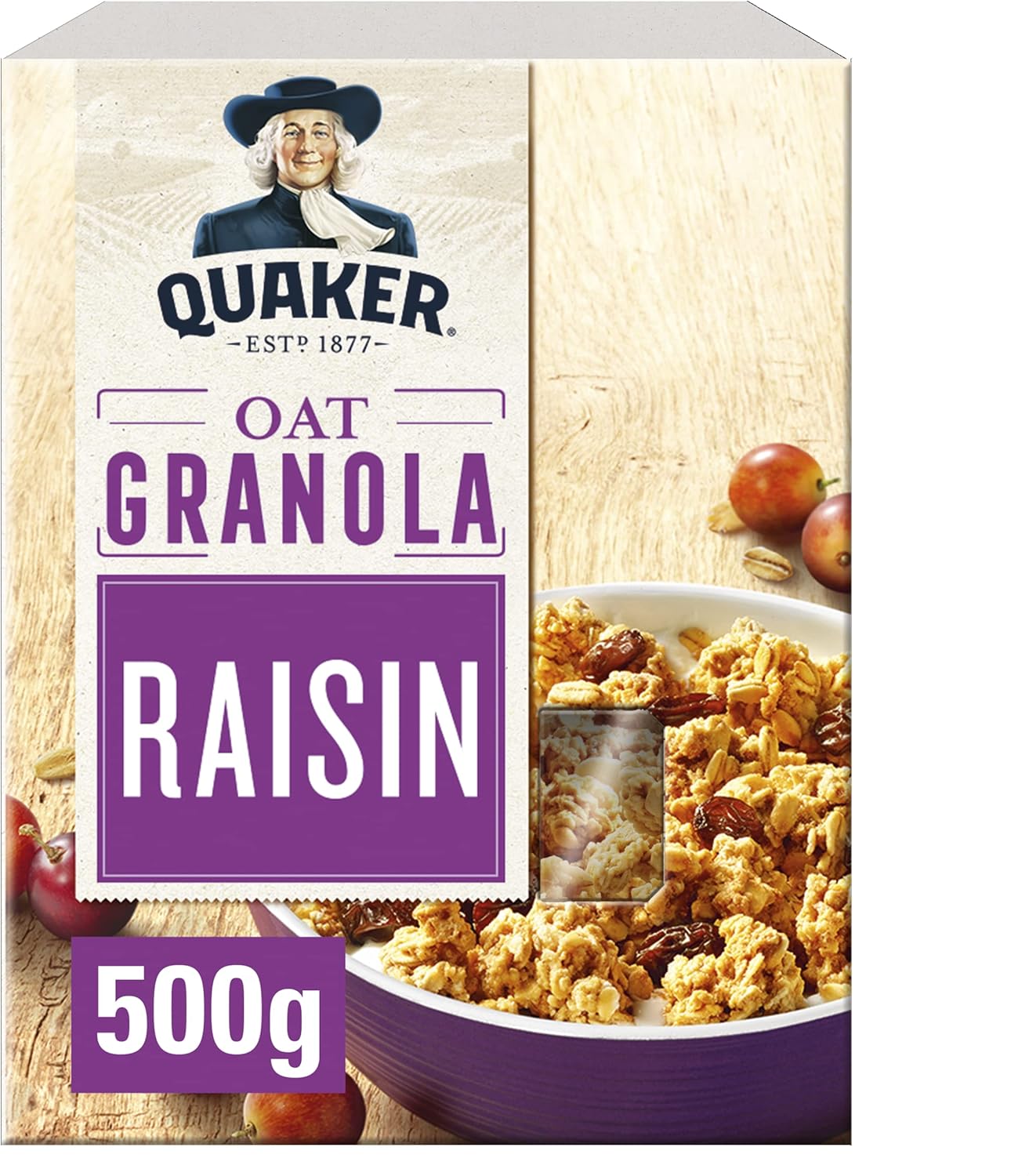 Quaker Oats Oat Granola Raisin, 500 g