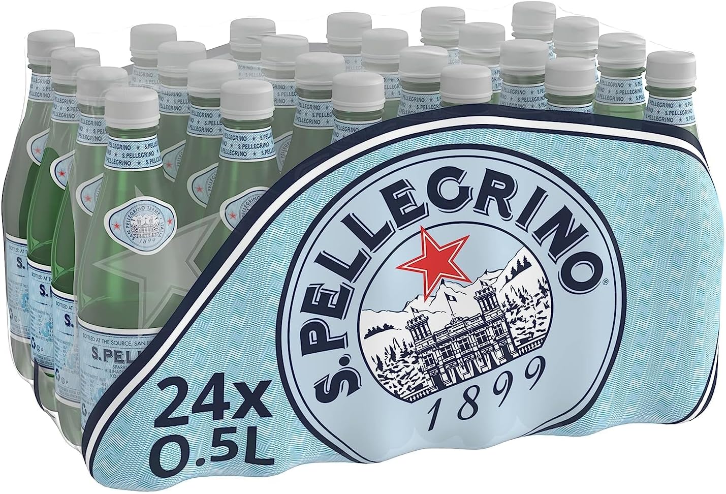 24 x 500 ml Sparkling Natural Mineral Water Fizzy Carbonated Drink