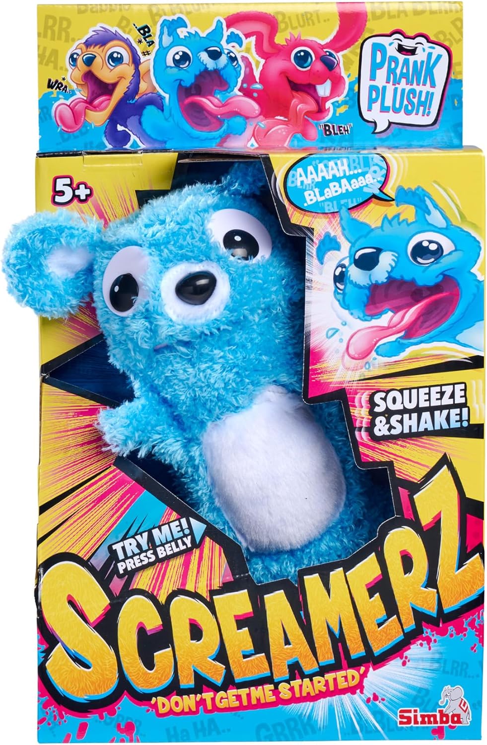 Simba SCREAMERZ Babbling Bear 30cm Interactive soft plush toy suitable age 5 and over