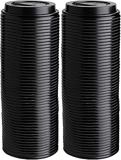 ELEGANT DISPOSABLES [100 PACK LIDS] Lids For 8 oz oz Paper Hot Cups - Coffee Cup for Espresso, Cold, or Hot Drinks, Tea, Coffee, Hot choclate