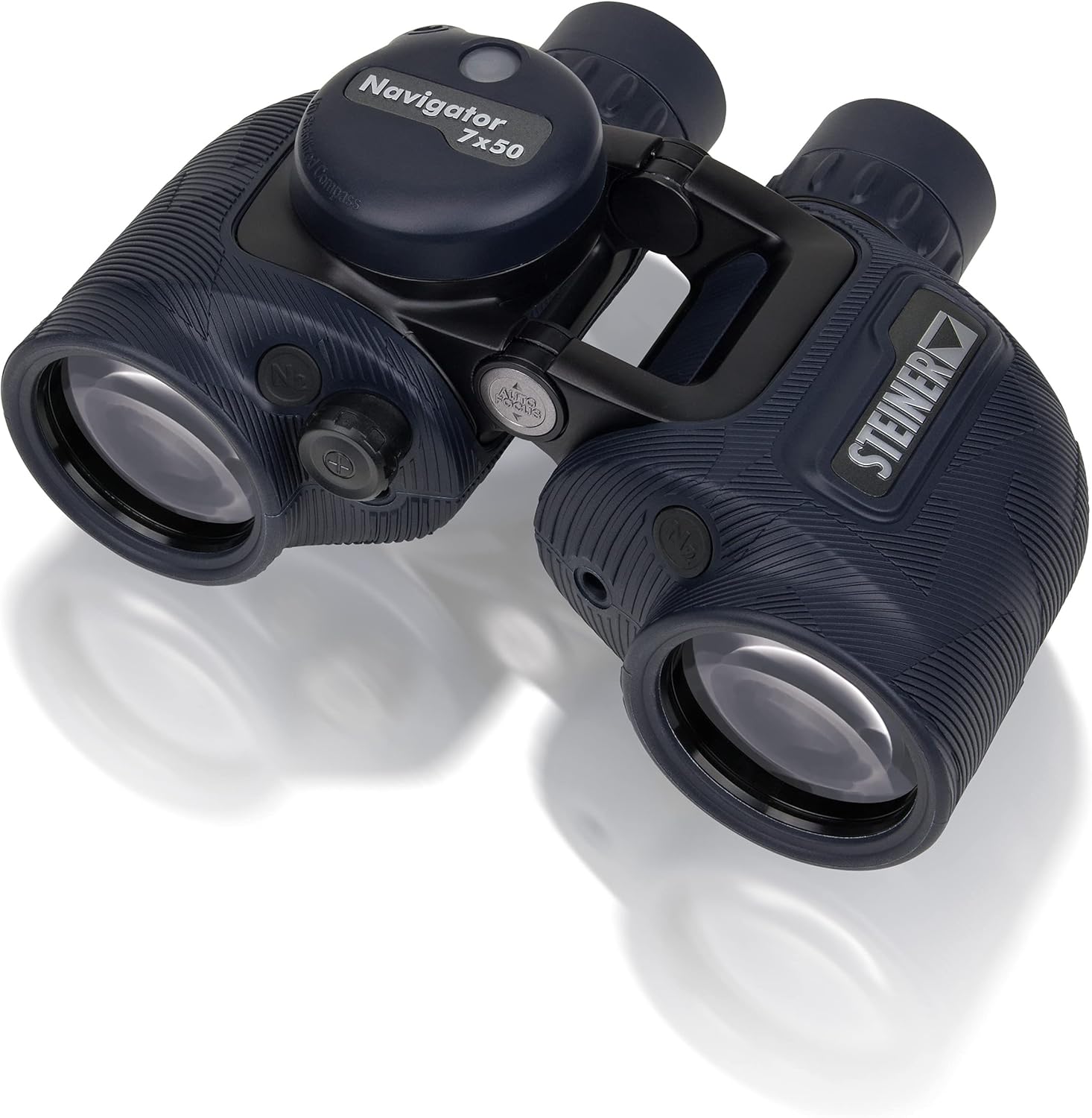 STEINER marine binoculars Navigator 7x50c - HD stabilized compass, German quality optics, open bridge, 5m waterproof, made for water sports enthusiasts and hobby sailors