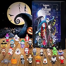 Halloween Advent Calendar 2024,Nightmare Before Christmas Advent Calendar,with 24 Classic Collectible Figures, Halloween Countdown Advent Calendar,Advent Calendar 2024 Kids Gifts Boys Teen Adults