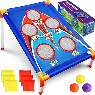 TOY Life Bean Bags Toss Game, Cornhole, Outdoor Toys for Kids Ages 4-8, Corn Hole, Cornhole Set, Sports & Outdoor Play Toys, Outside Toys for Kids Ages 4-8, Outdoor Activities for Kids, Backyard Toys