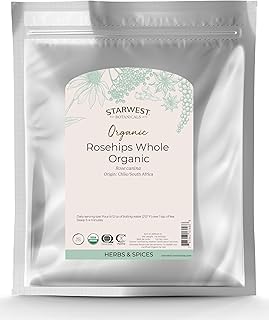 Starwest Botanicals Whole Organic Rose Hips, 1 Pound