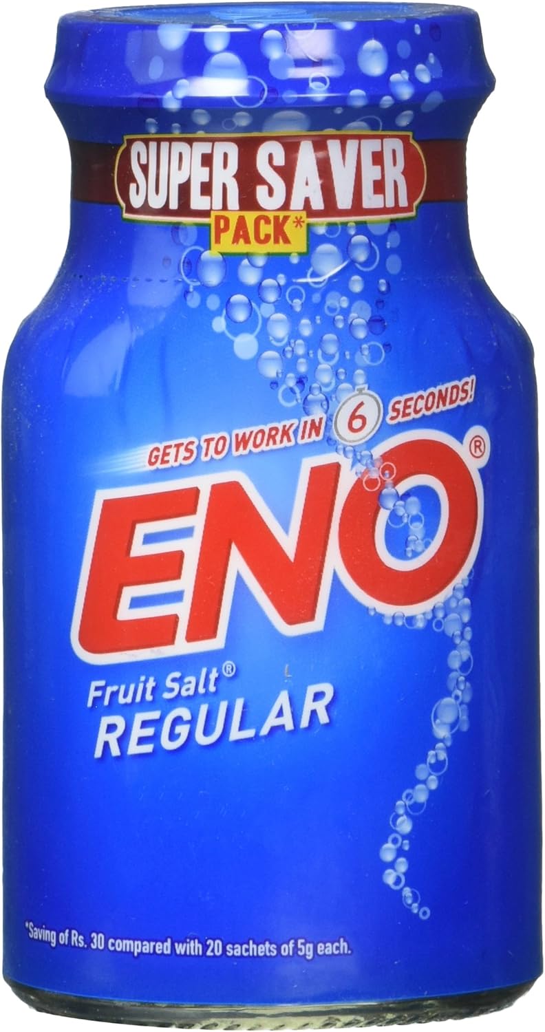 ENO Fruit Salt Sparkling Antacid Original 100g (Regular, 3 Pack)