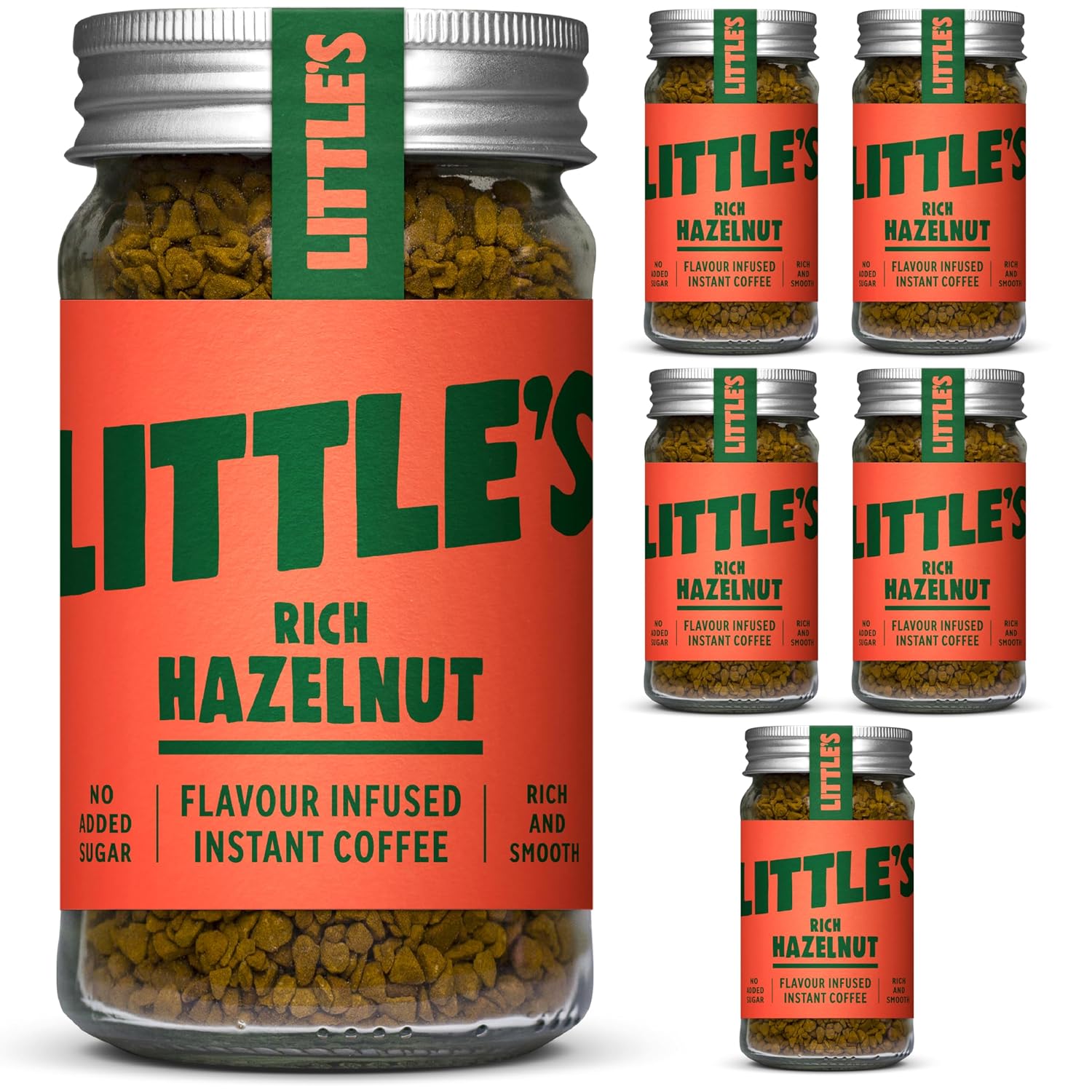 Little's Rich Hazelnut Flavoured Instant Coffee 50 g (Pack of 6)