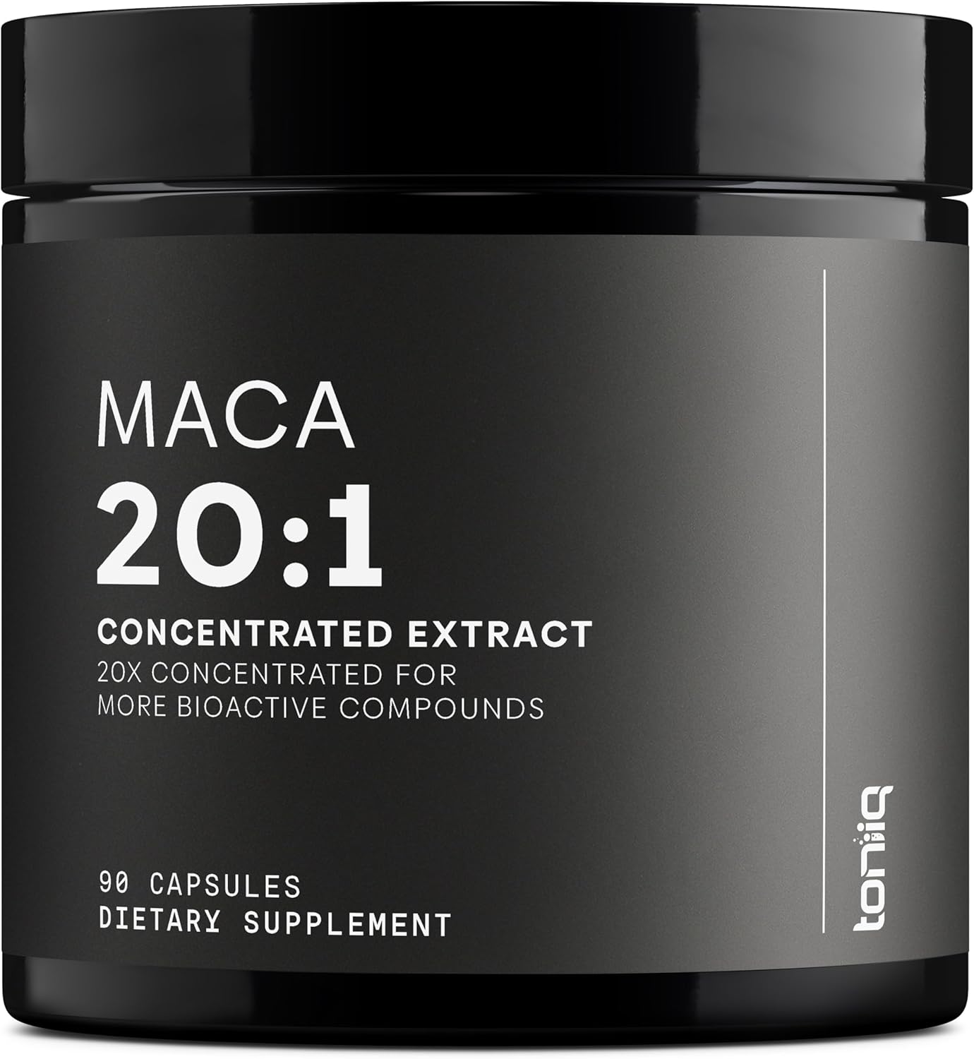 Maca Root - Ultra High Potency 20:1 Extract - Black, Red and Yellow Maca Complex - Single Origin, Wildcrafted & Highly Concentrated - Third-Party Lab Tested - 90 Capsules