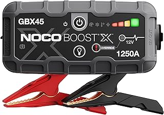 NOCO Boost X GBX45 1250A 12V UltraSafe Portable Lithium Jump Starter, Car Battery Booster Pack, USB-C Powerbank Charger, and Jumper Cables for up to 6.5-Liter Gas and 4.0-Liter Diesel Engines