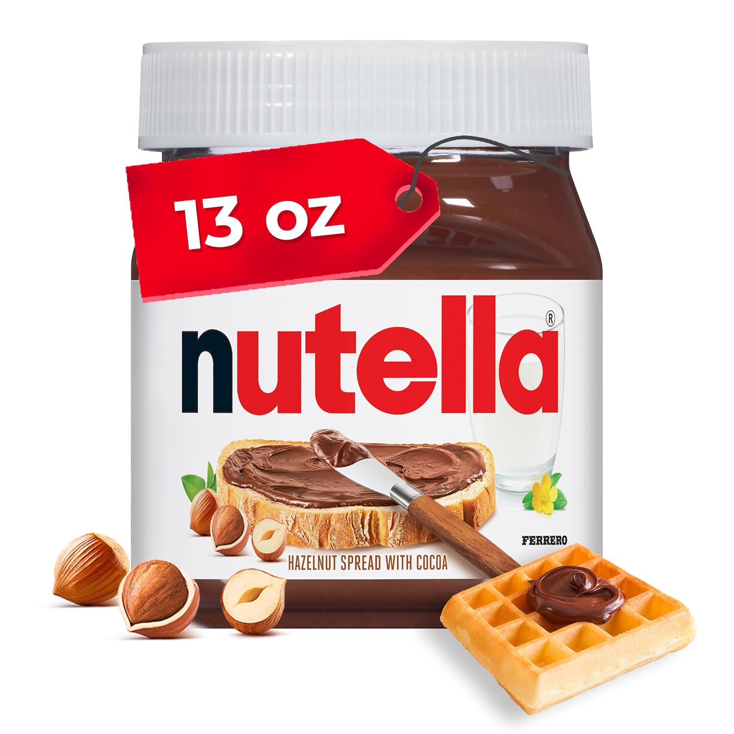 Nutella Creamy Hazelnut Spread with Cocoa, 13 oz