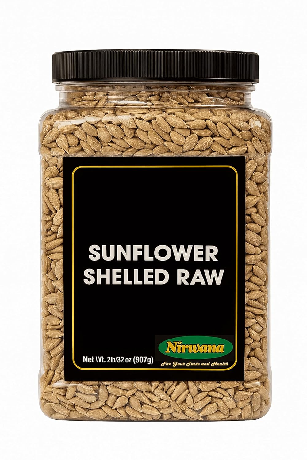 Sunflower Seeds Shelled Raw –Jar – Pantry Staple for Snacking and Recipes