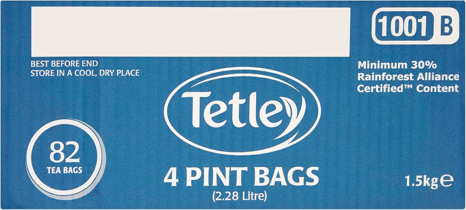 Tetley 4 Pint Bags 82 Teabags 1.5kg