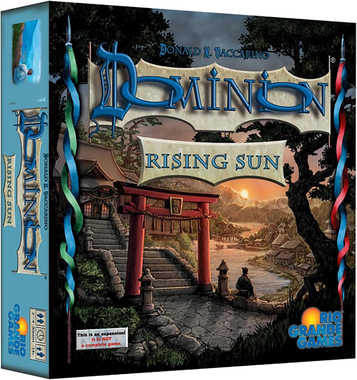 Rio Grande Games: Dominion: Rising Sun Expansion - Strategy Board Game, Sea Merchant & Trading Game, New Cards & Piles, Ages 14+, 2-4 Players, 30 Min
