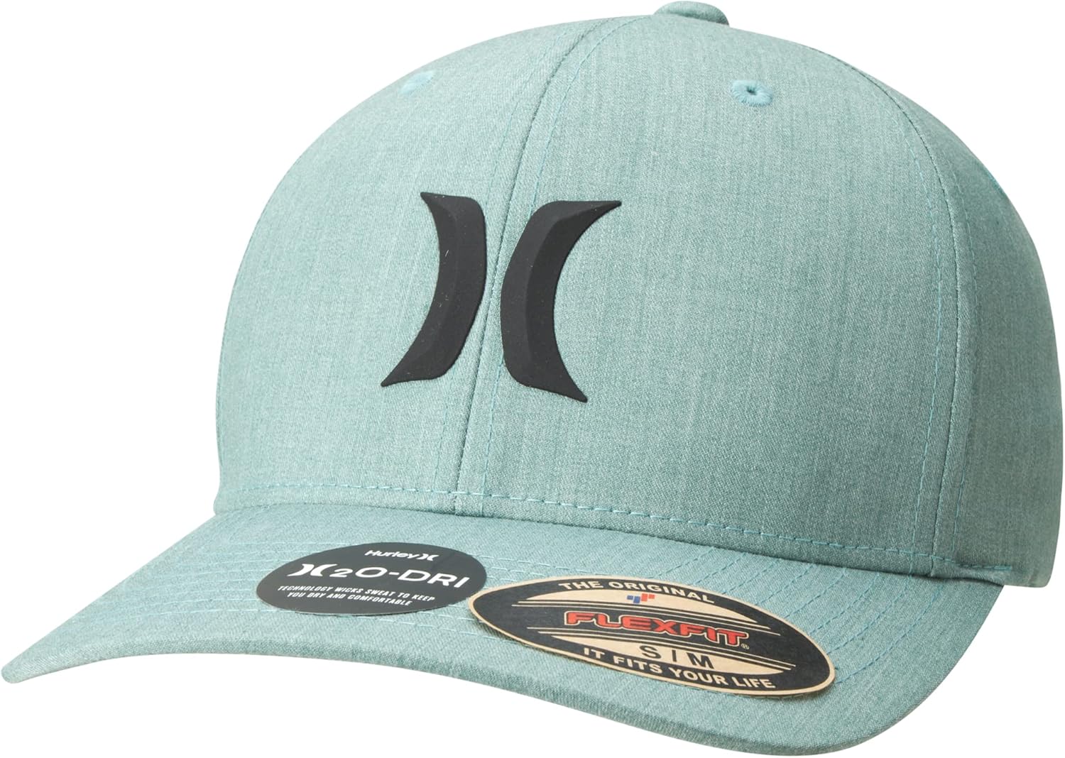 Hurley Men's Baseball Cap - Stretch Fit Lightweight Curved Bill Icon Weld Fitted Baseball Hat for Men (Sizes: S-M, L-XL)