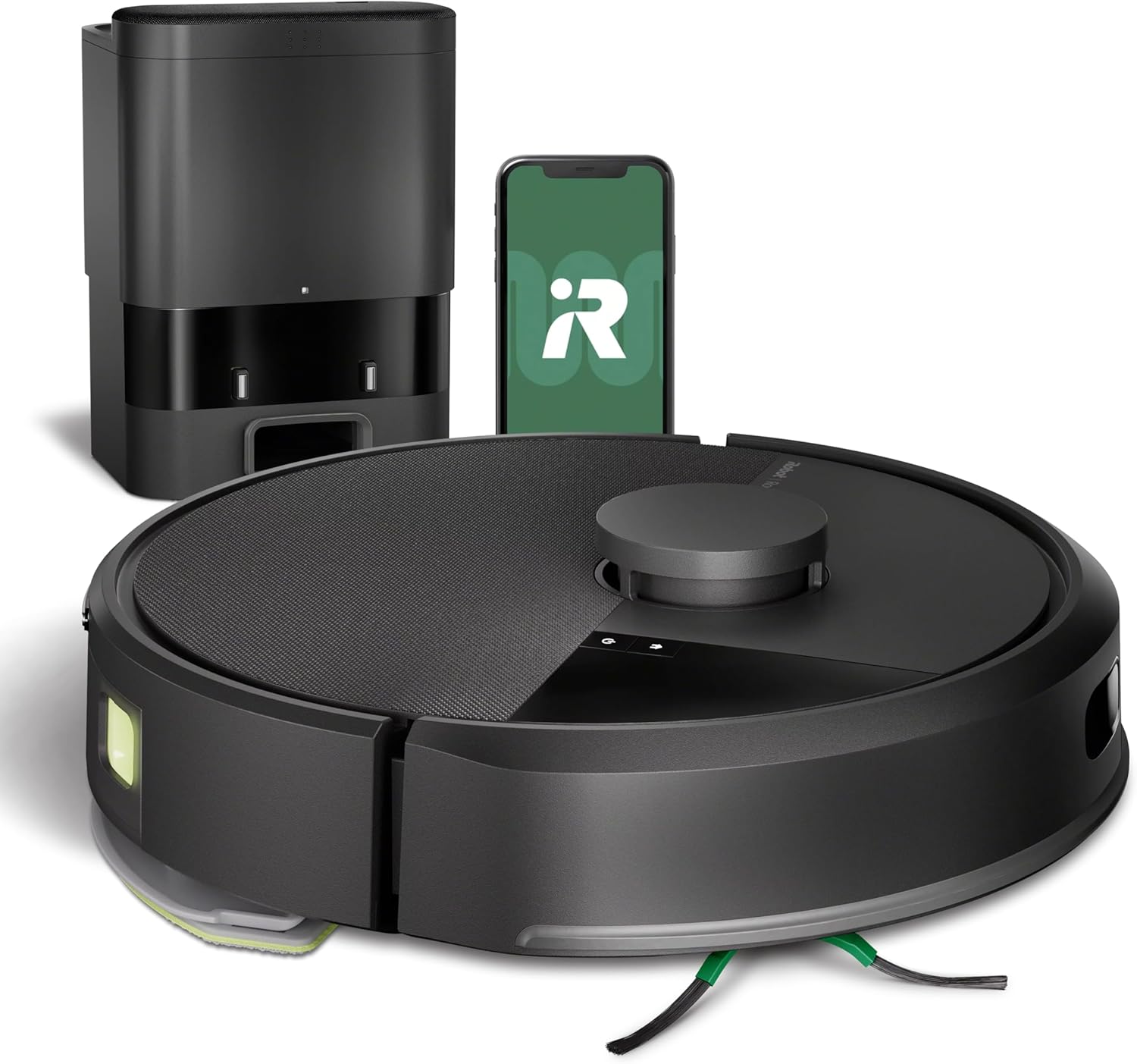 Roomba 105 Combo Robot Vacuum & Mop + AutoEmpty Dock - Self-Empties for 75 Days, Intense Power-Lifting Suction, LiDAR Navigation, Multiple Cleaning Modes, Avoids Mopping Carpet, Works with Alexa