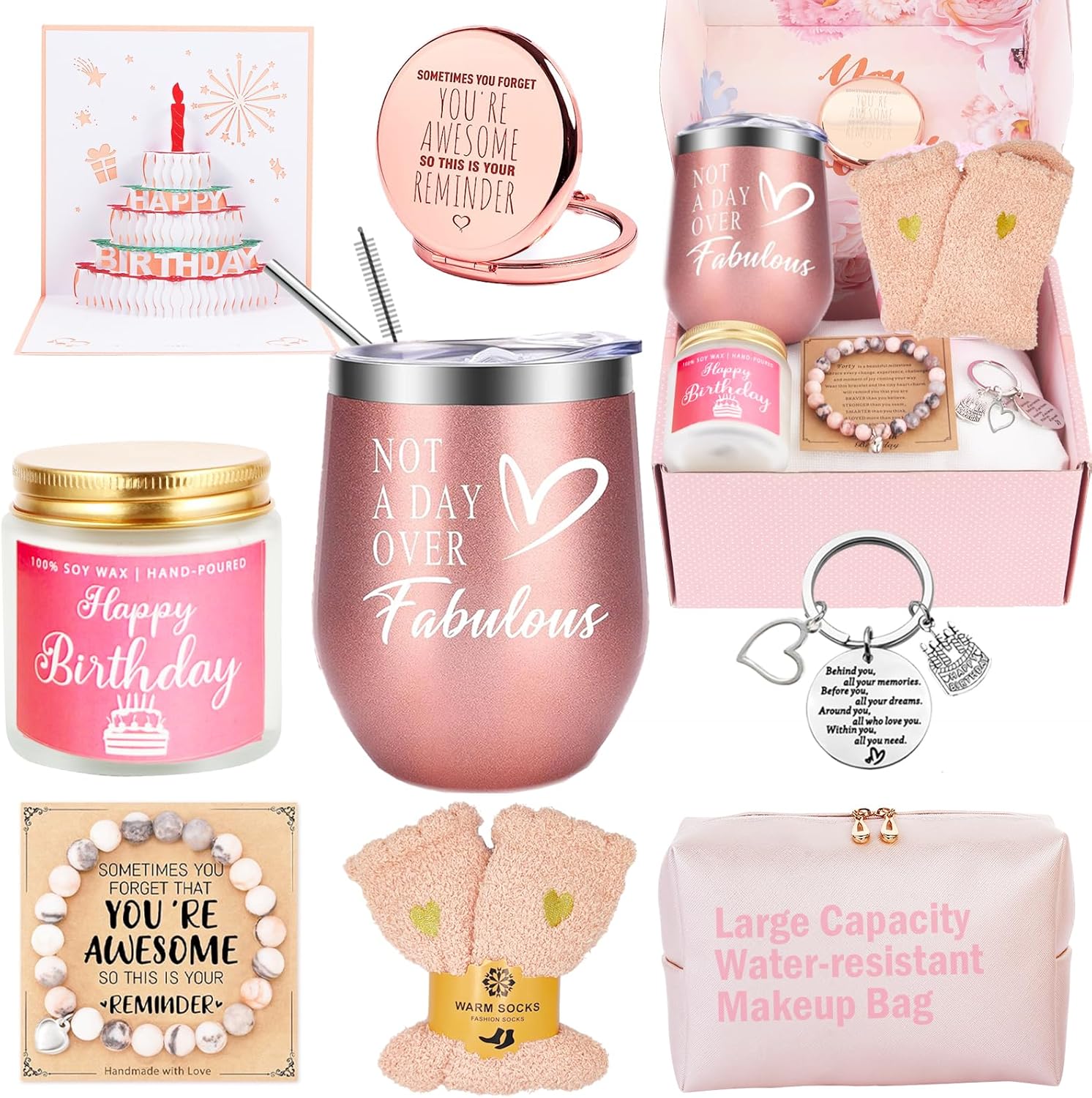 Birthday Gifts for Women, Birthday Gift Box Set for Woman Best Friends Female Sister Mom Daughter Wife Her Girlfriend Coworker Bestie, Unique Gifts for Women