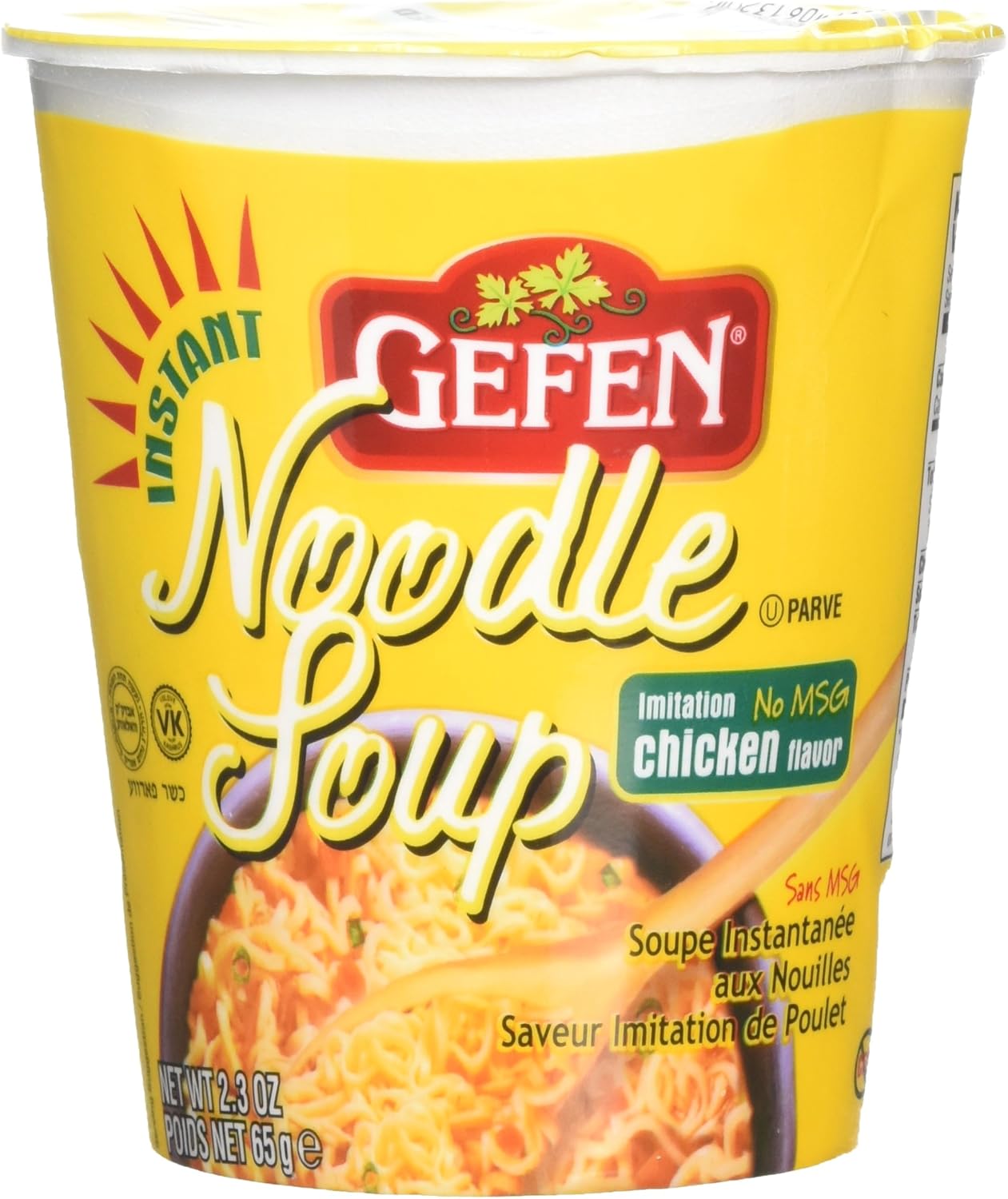 Gefen Instant Noodle Soup Imitation Chicken Flavour, 66g