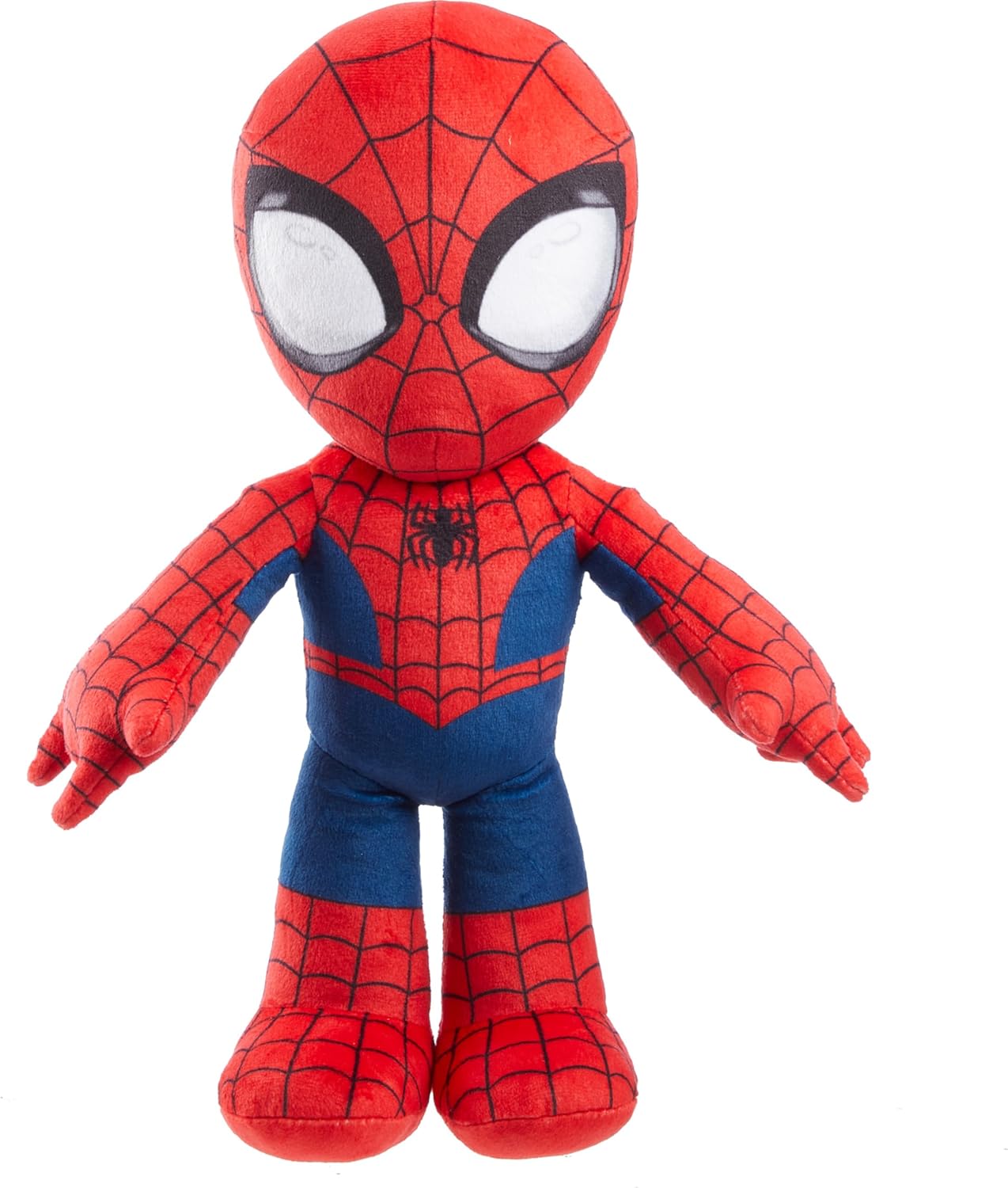 Mattel Marvel Plush Talkers Soft Toy, 11.75-Inch Spider-Man Figure with 10 Sounds & Phrases, Collectible Plush Doll