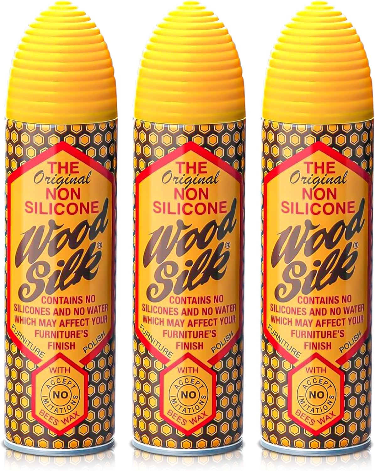 Aristowax Beeswax Furniture Polish Spray for Wood Non Silicone Wood Silk Cleaning Spray Conditioner 225ml - Pack of 3