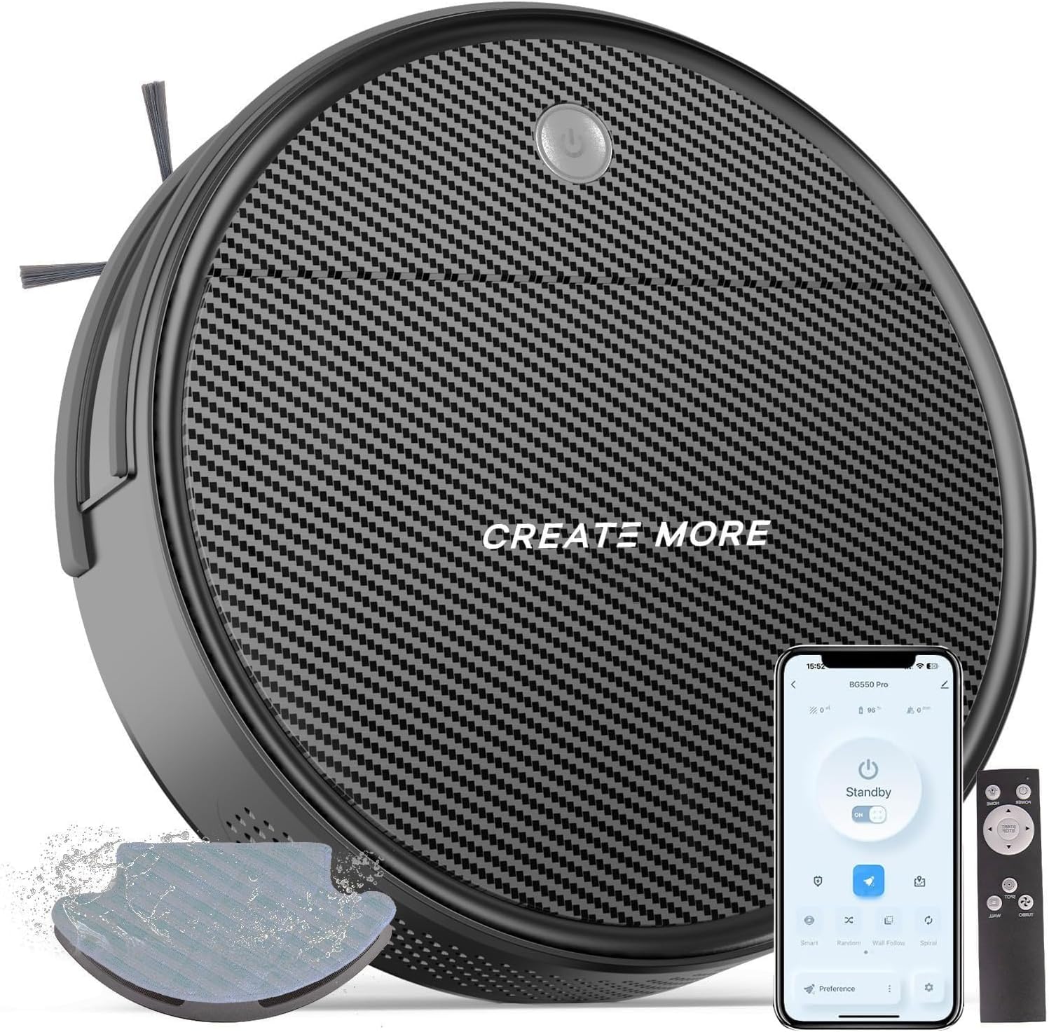 Robot Vacuum and Mop: 2-In-1 Robotic Vacuum Gyroscope Navigation Z-Zag Cleaning & Alexa/APP Control& Tangle-Free& Schedule Cleaning, Self-Charging Robot Vacuum Cleaner for Hard Floor,Carpet, Pet Hair