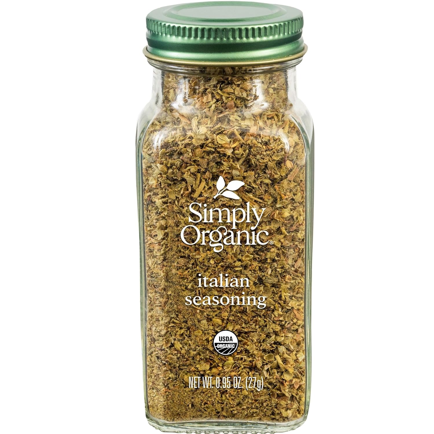 Simply Organic Italian Seasoning, 0.95 Ounce, Organic Herbs, Oregano, Majoram, Thyme, Rosemary, Basil, Sage, Kosher, NonGMO