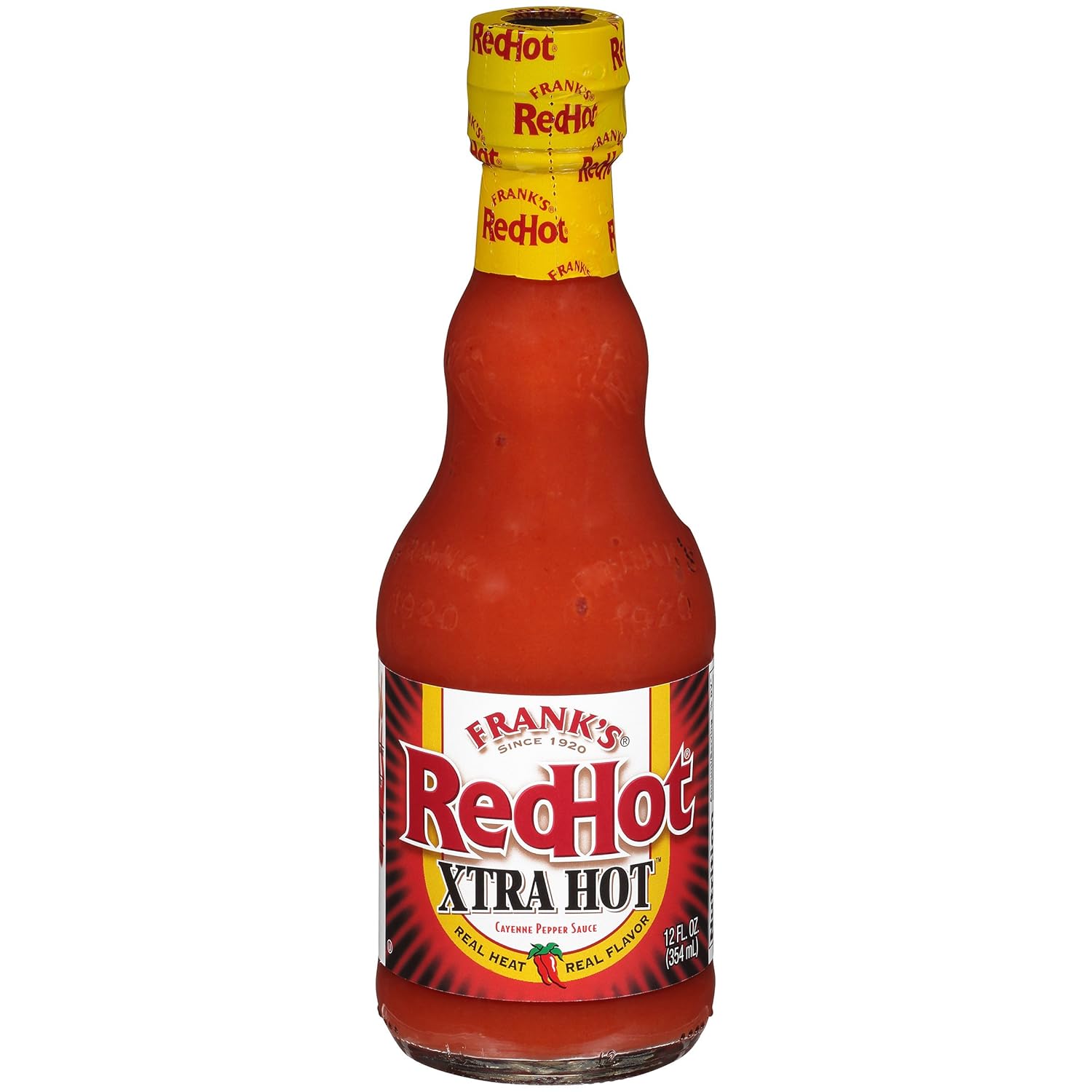Frank's RedHot Xtra Hot Cayenne Pepper Hot Sauce, 12 fl oz