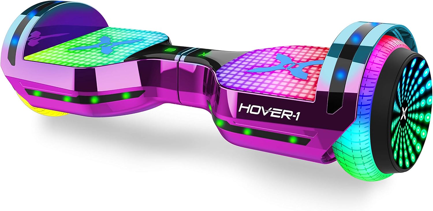 Hover-1 Astro Electric Hoverboard 7MPH Top Speed, 9 Mile Range, 5HR Run-Time, Built-In Bluetooth Speaker, Self Balancing Scooters Rider Modes: Beginner to Expert