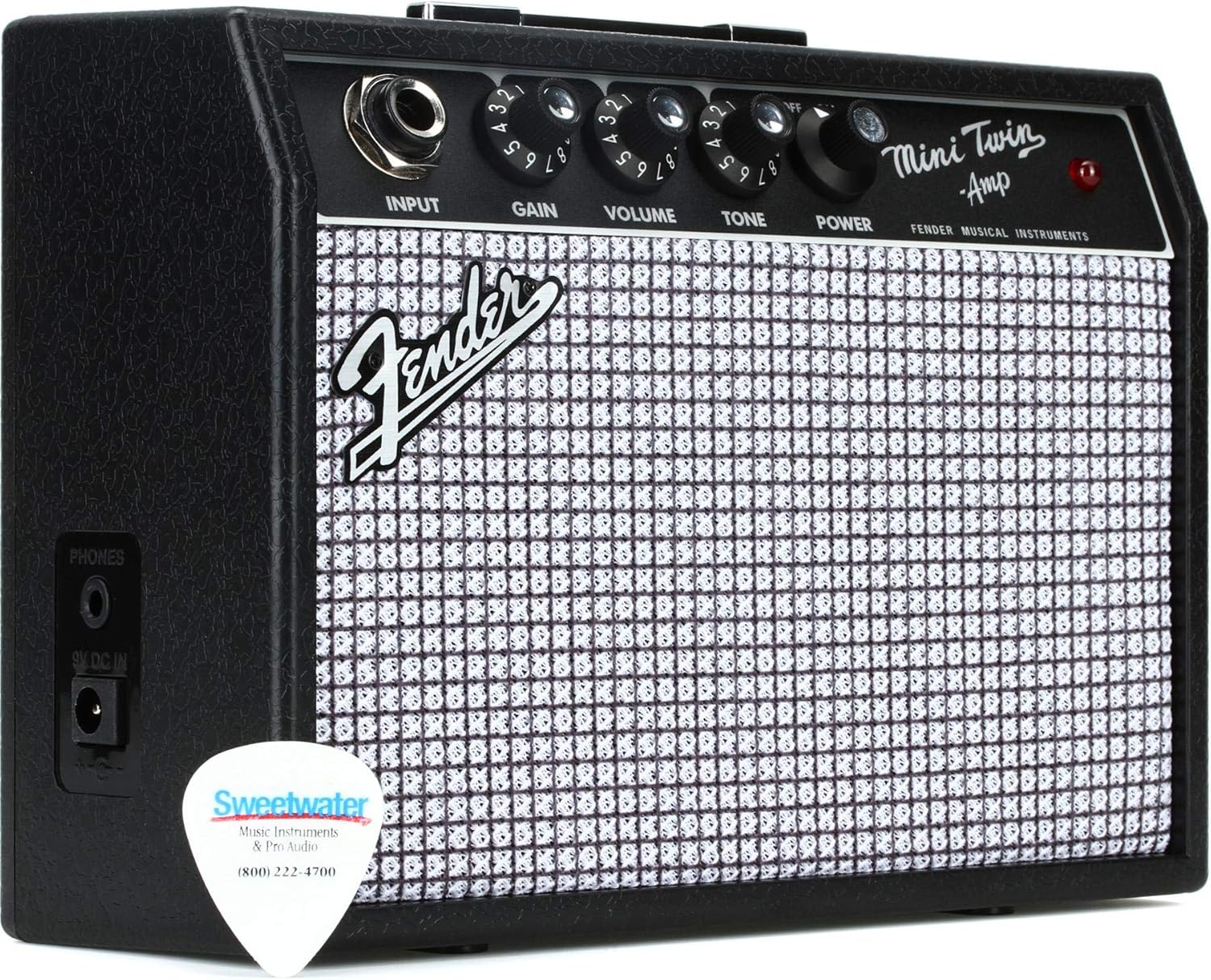 Fender Mini 65 Twin-Amp Electric Guitar Amplifier, Black, with 2-Year Warranty