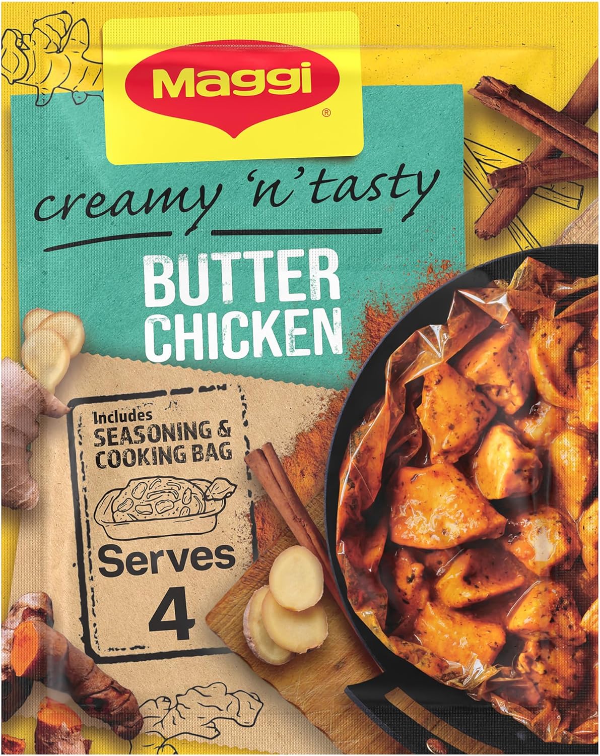Maggi So Juicy Butter Chicken Recipe Mix (41g sachet)
