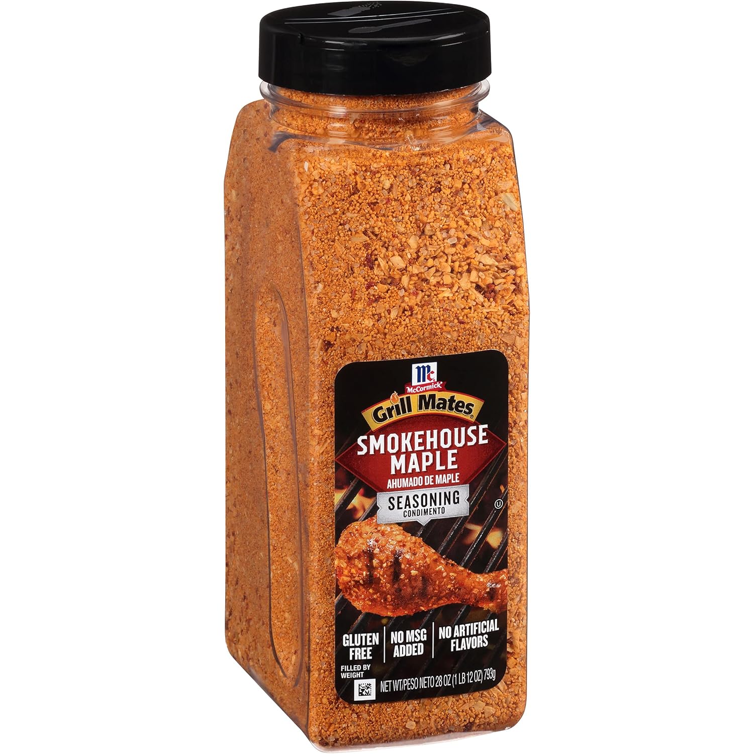 McCormick Grill Mates Smokehouse Maple Seasoning, 28 oz - One 28 Ounce Container of Smokehouse Maple Seasoning, Perfect on Pork Chops, Chicken, Burgers and More
