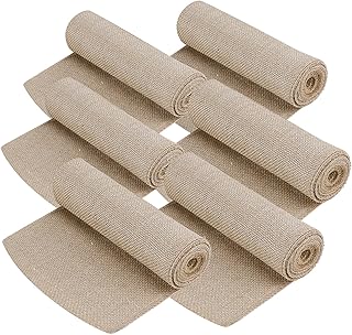 6 Pack Natural Burlap Tree Protectors Wraps, 7.8" x 118" Winter Tree Trunk Protector Guard Plant Covers Freeze Protection, Bandage Tree wrap for Keeping Plant Warm and Moisturizing
