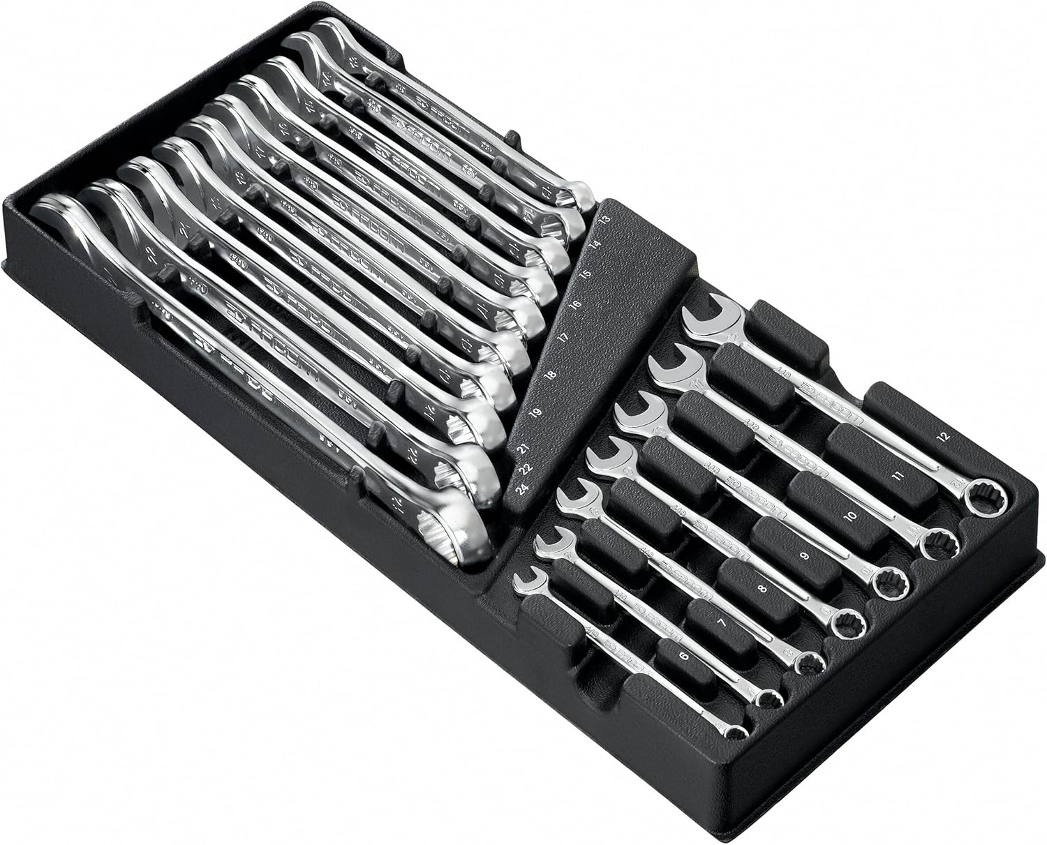 FACOM - Module of 17 OGV Combination Keys - MOD.440-1XL - Dimensions 6-22 mm - Robust and Durable Material - Compatible with The FACOM Modular Storage System - for Professionals and Individuals