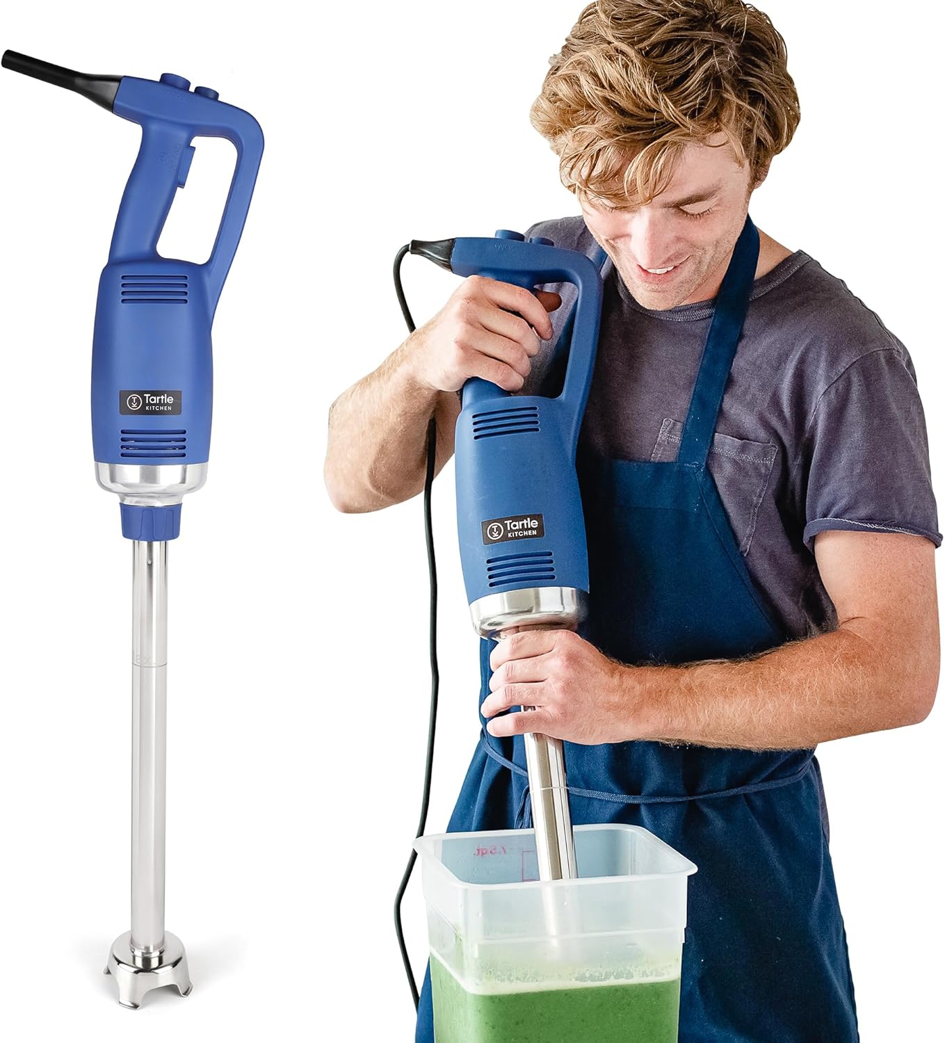 TK Commercial Immersion Blender, 750 Watt/1 HP Variable Speed Motor, 20,000 RPM X-Heavy Duty with Performance Assurance - 20"