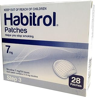 Habitrol Nicotine Transdermal System Stop Smoking Aid Patches - 28 Each (Step 3-7 Mg)